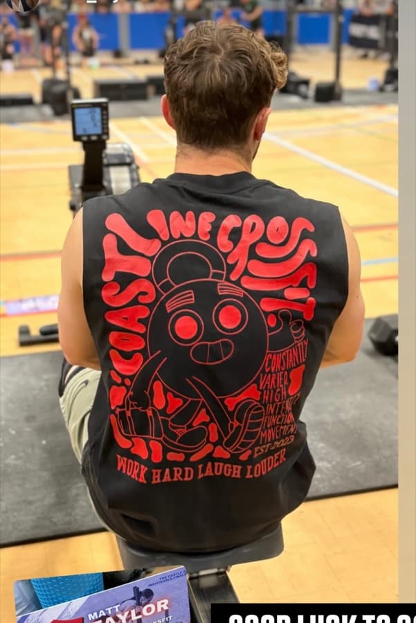 Onya branded gym merchandise worn in the wild
