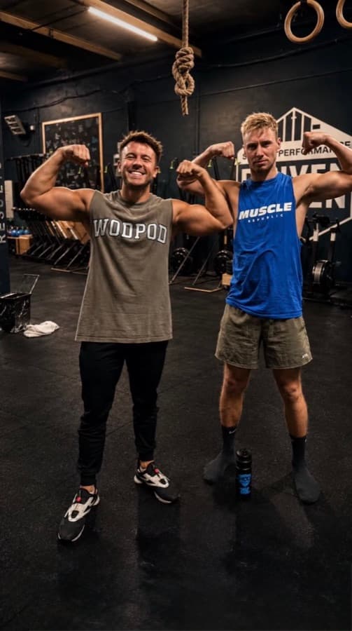Onya branded gym merchandise worn in the wild
